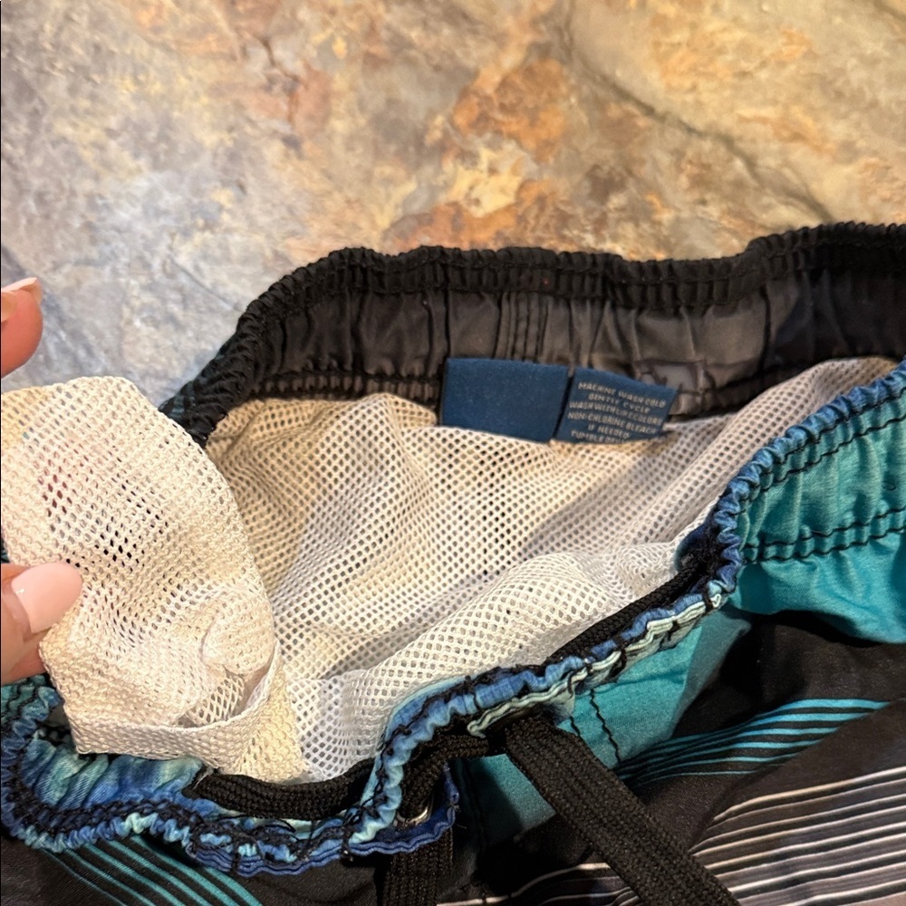 Blue Gradient Boys' Swim Trunks - Picture 9 of 11